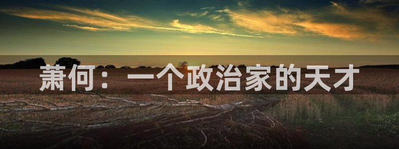 香蕉漫画真人版：萧何：一个政治家的天才